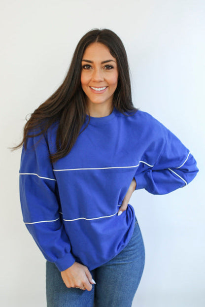 Movemama Relaxed Fit Invisible Zipper Breastfeeding Sweatshirt with Piping
