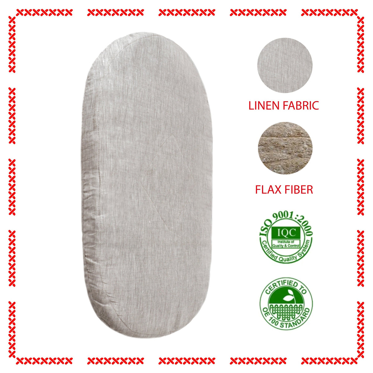 Wholesome Linen Organic Mattress for SNOO Bassinet