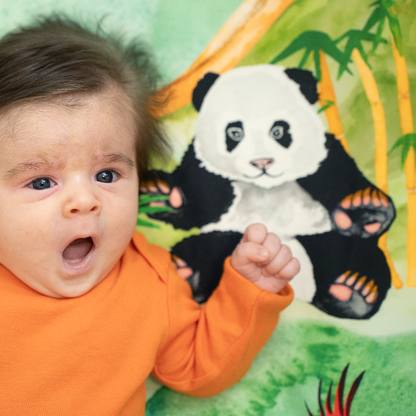Moon Star Baby Great Cuddle of Pandas Fitted Crib Sheet