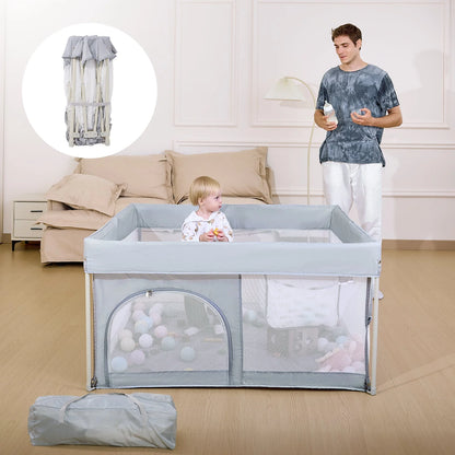 Babelio Baby Playpen | 2-Step Folding Indoor & Outdoor Playpen