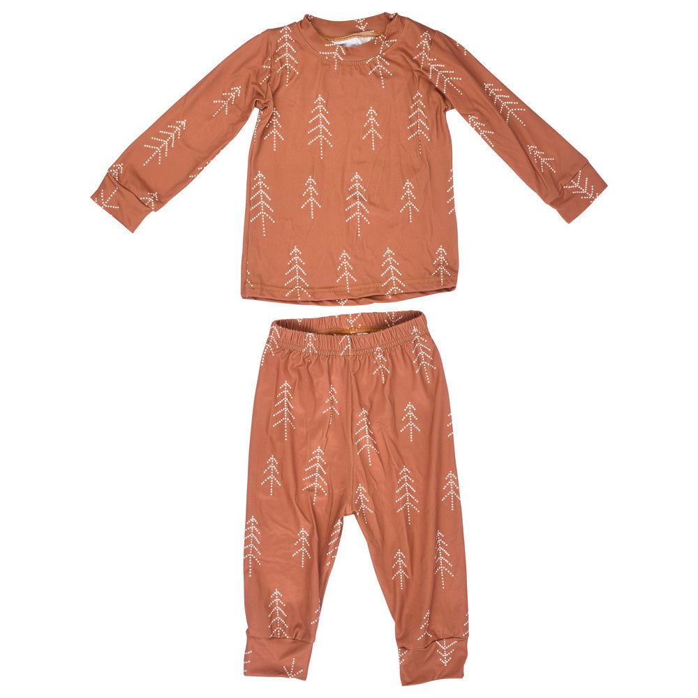 Three Little Tots Winter Pine Tree Jammies