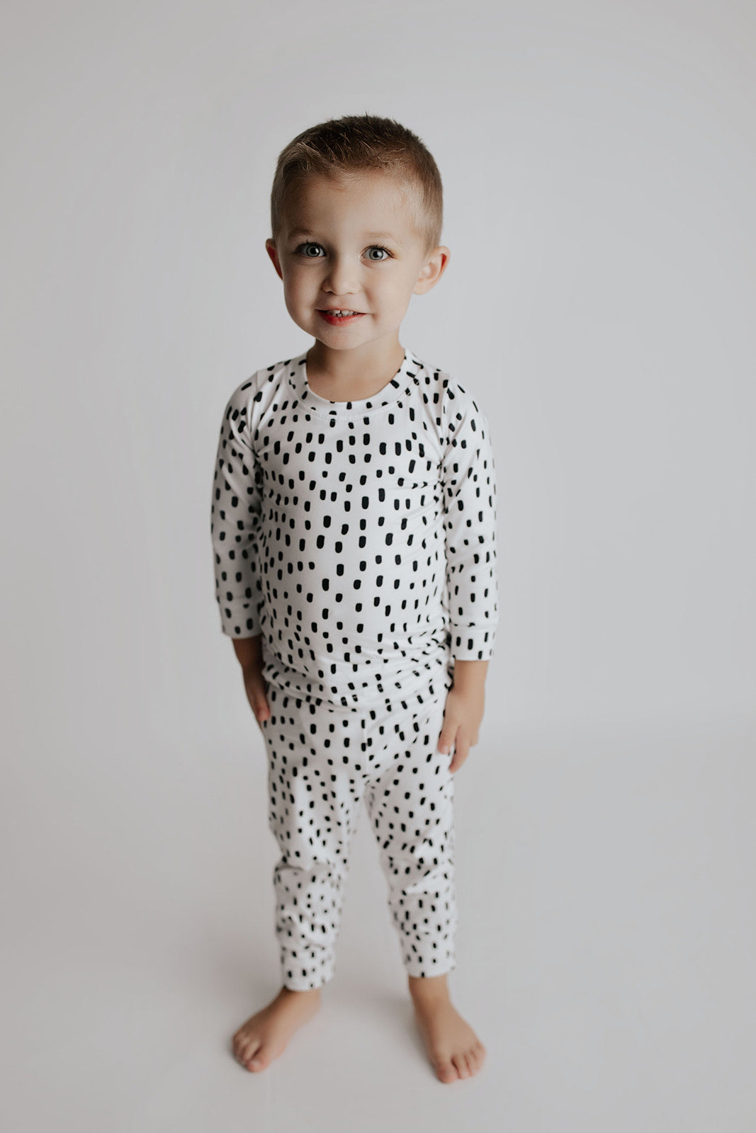 Three Little Tots Polka Dot Kids Pajamas