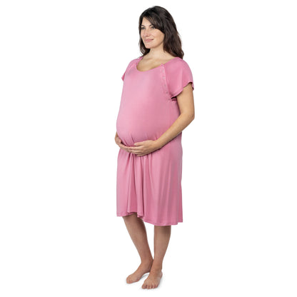 Three Little Tots Rose Mommy Labor and Delivery Nursing Hospital Gown