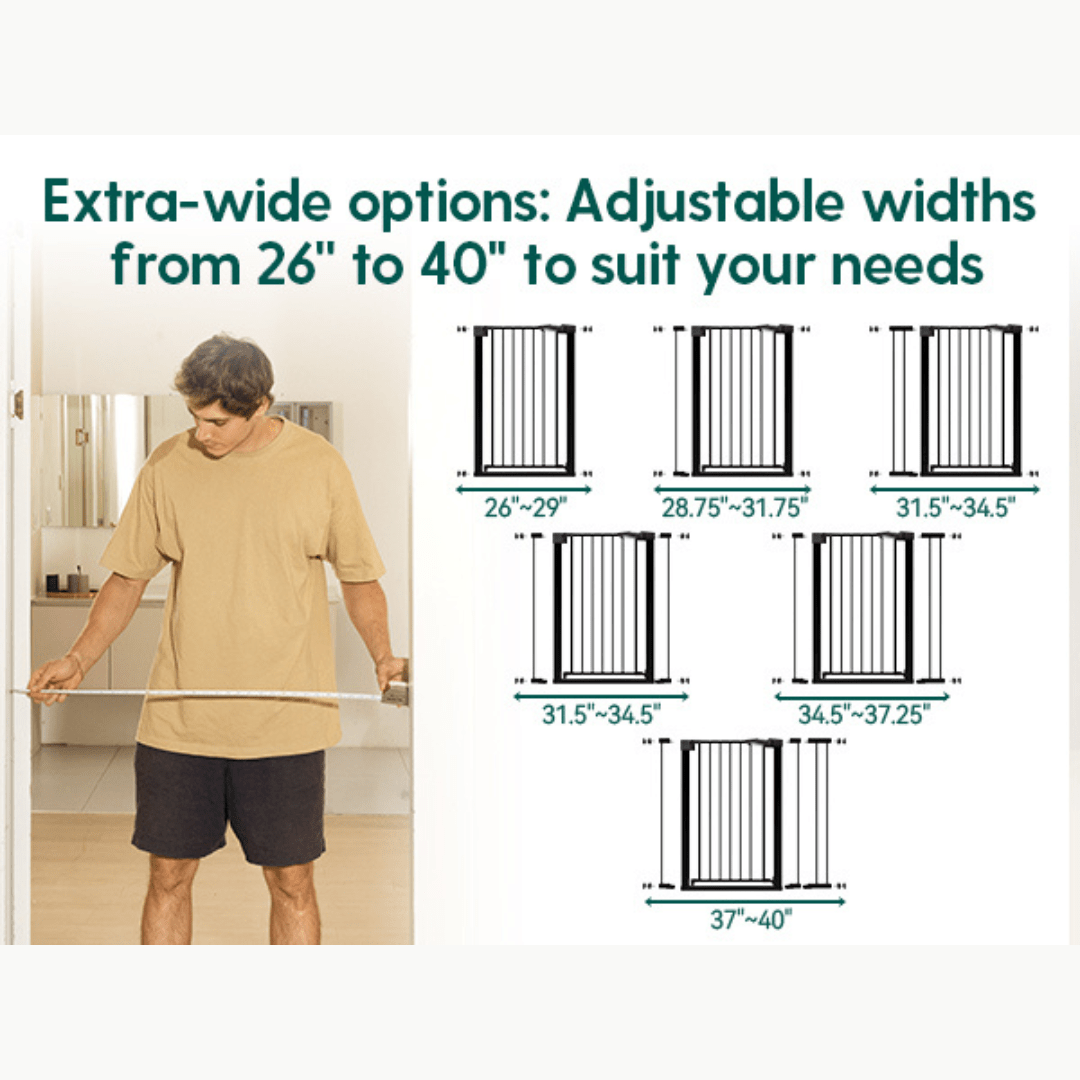 Babelio PressGuard C5 | Tall Pressure-Mounted Baby Gate