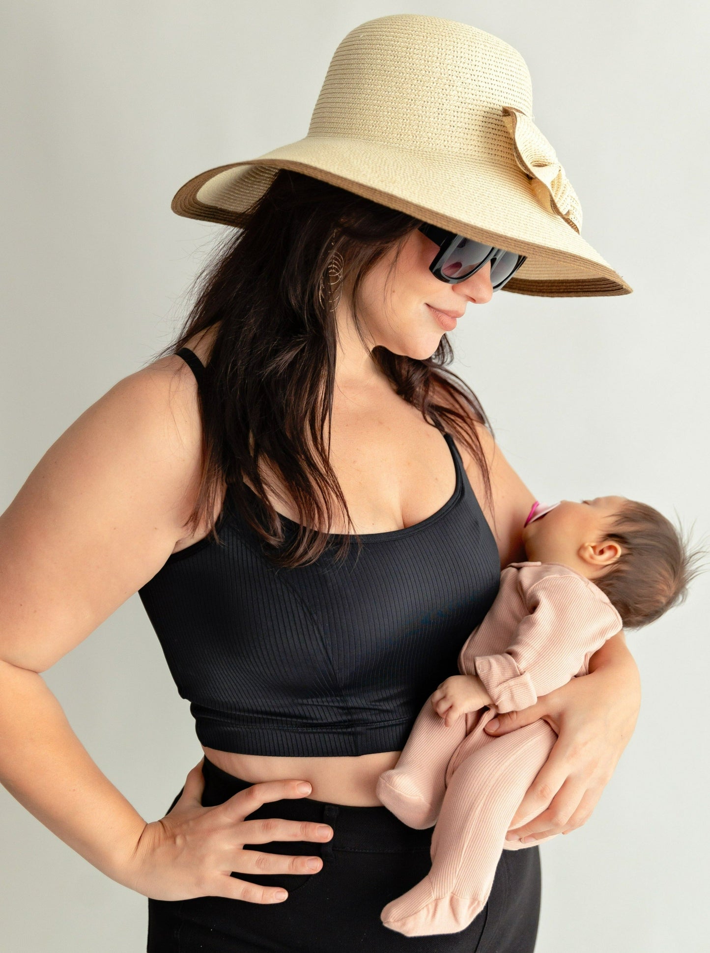 Davin & Adley 3 in 1 Ribbed Amelia Pumping & Nursing Cami (Lounge, Active, Swim)