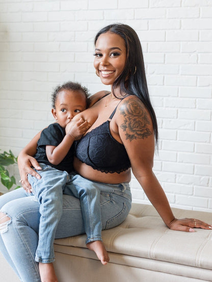 Davin & Adley Riley Pumping & Nursing Lace Bralette