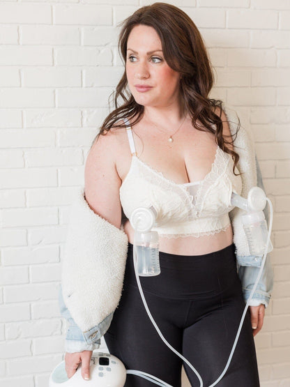 Davin & Adley Riley Pumping & Nursing Lace Bralette