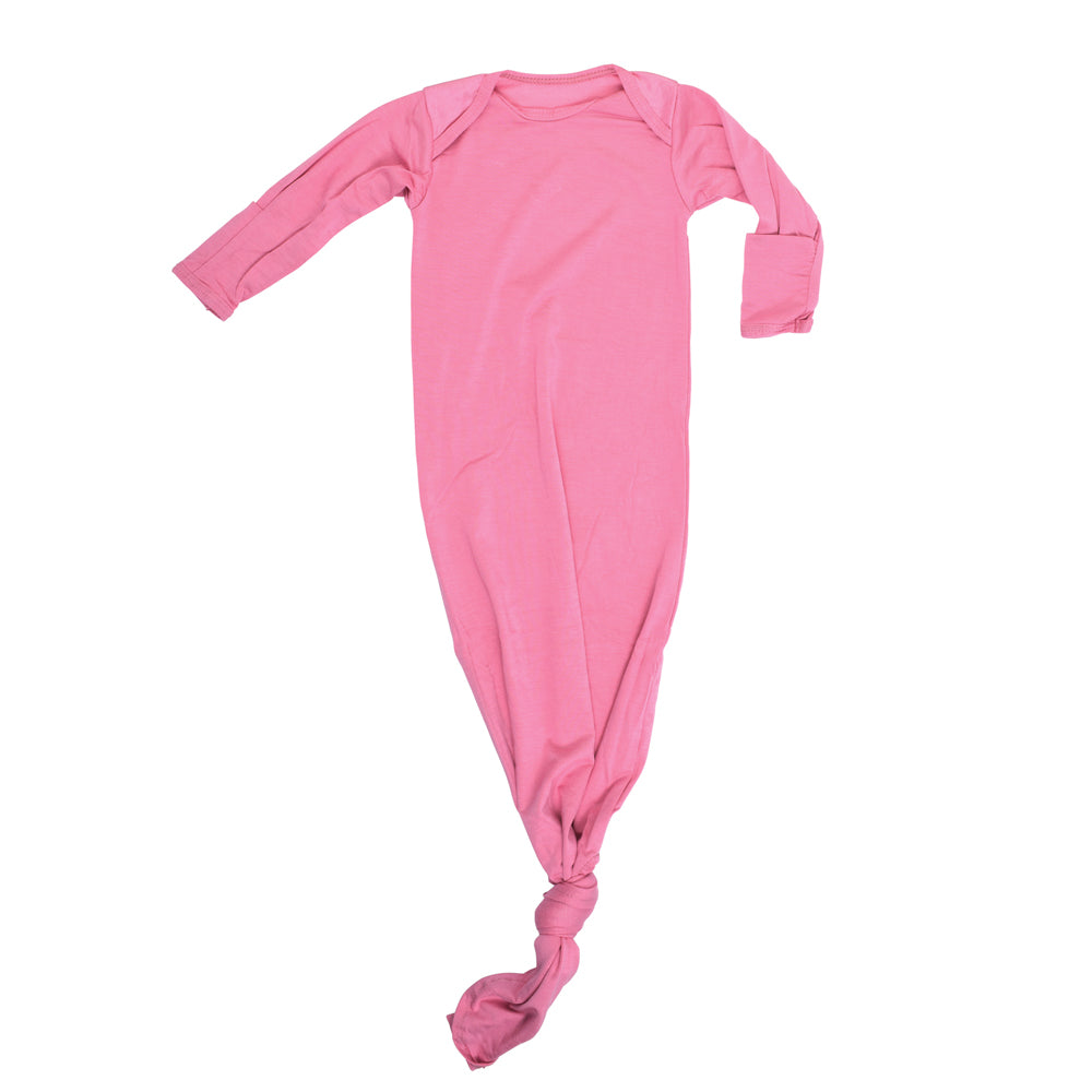 Three Little Tots Rose Knotted Newborn Baby Gown