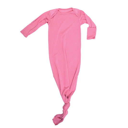 Three Little Tots Rose Knotted Newborn Baby Gown