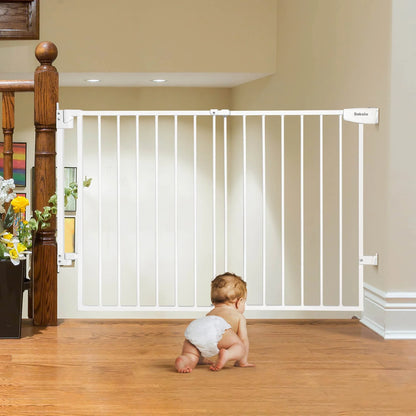 Babelio Boundless S12 | Ultra-Stable No Bottom Bar Baby Gate
