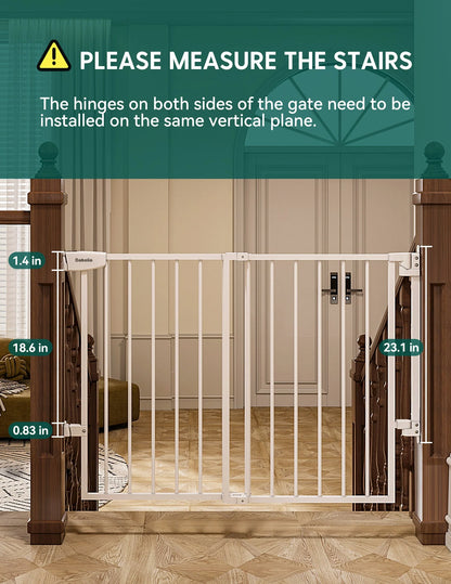 Babelio Boundless S12 | Ultra-Stable No Bottom Bar Baby Gate