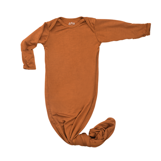 Three Little Tots Saddle Knotted Newborn Baby Gown