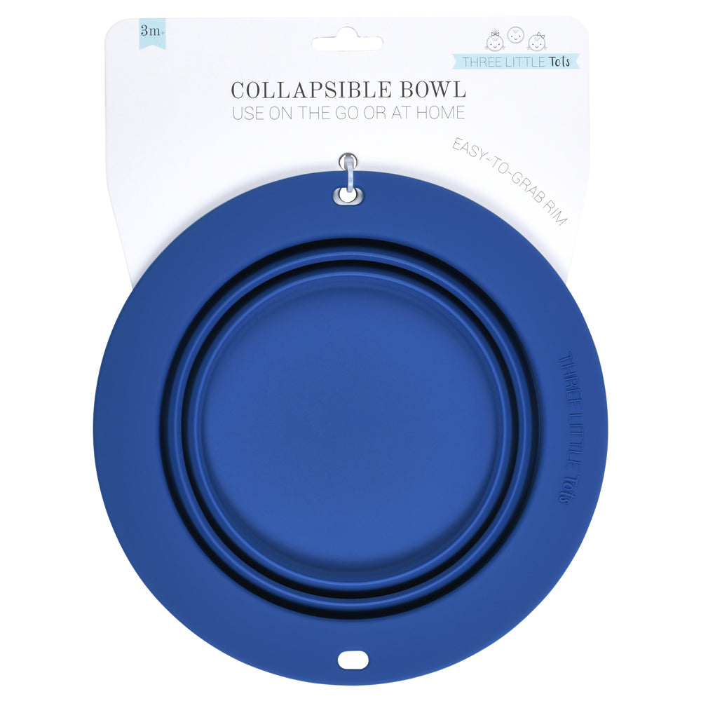 Three Little Tots Sailor Collapsible Bowl for Travel or Home