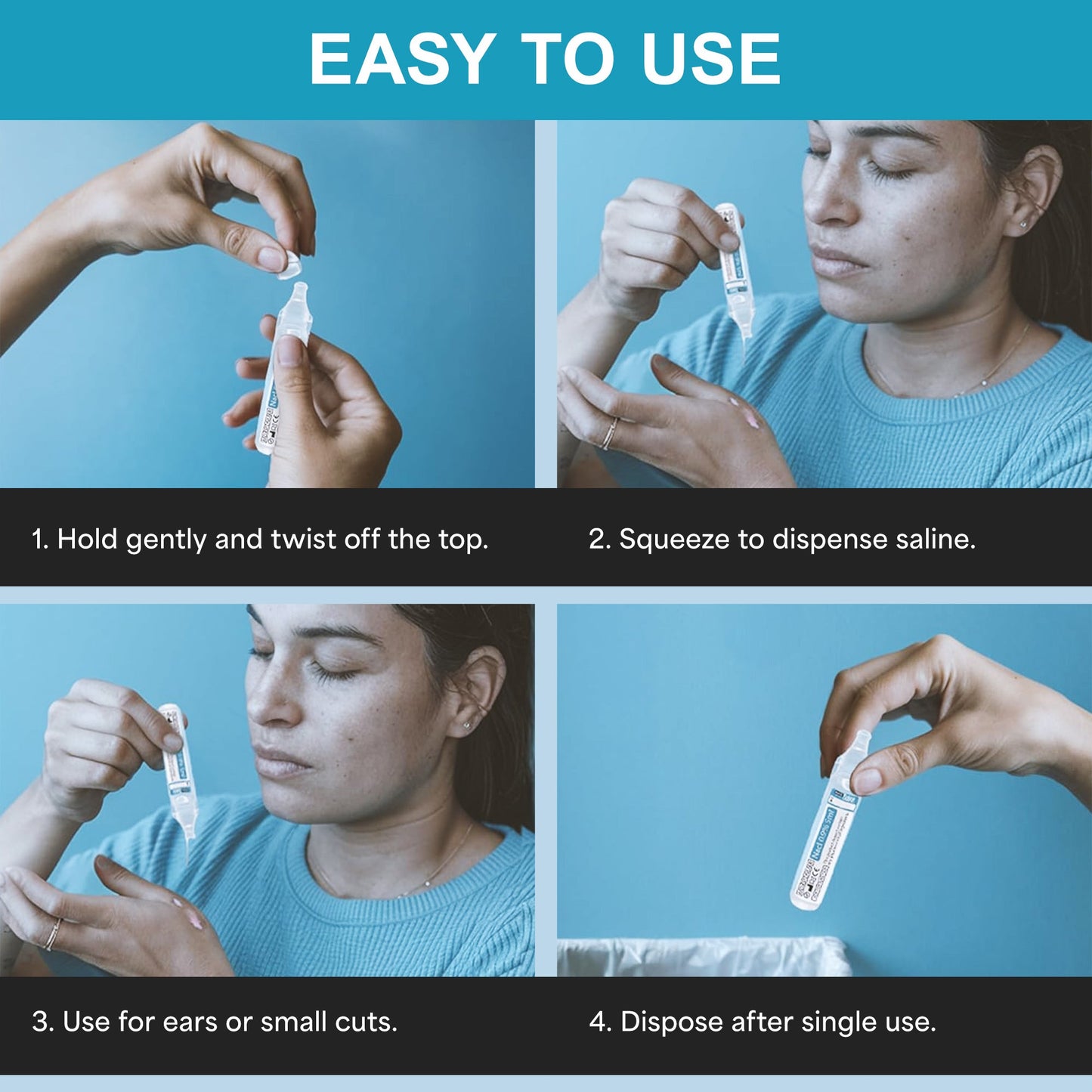 Shusher Care Saline Ampoules – Sterile Single-Use