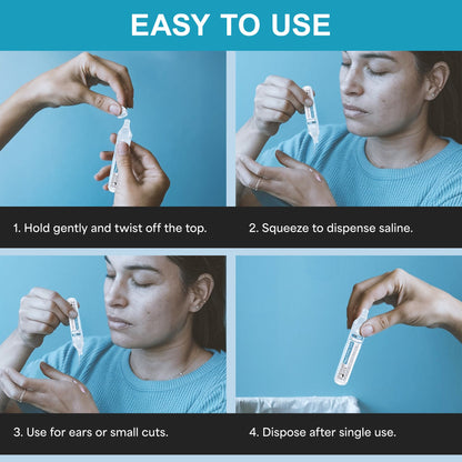 Shusher Care Saline Ampoules – Sterile Single-Use