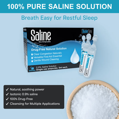 Shusher Care Saline Ampoules – Sterile Single-Use