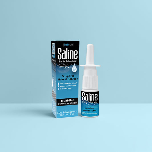 Shusher Care Saline Nasal Spray – Drug-Free Congestion Relief