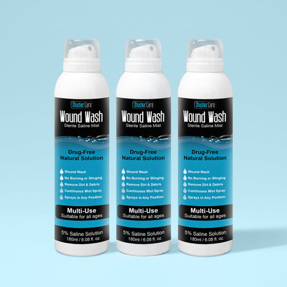 Shusher Care Wound Wash Spray – Sterile 5% Hypertonic Saline