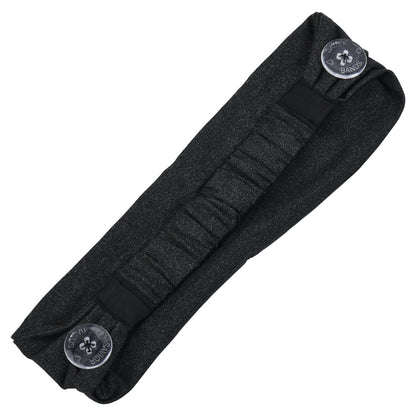 Three Little Tots Dark Gray Savior Headbands With Buttons for Masks