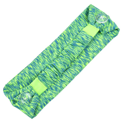 Three Little Tots Green & Blue Savior Headbands With Buttons For Masks
