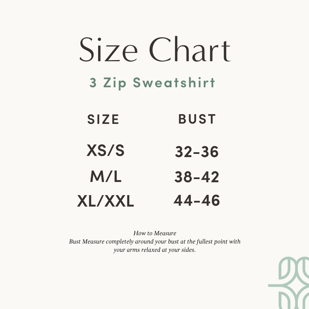 Movemama Oversized Three Zip Breastfeeding Sweatshirt