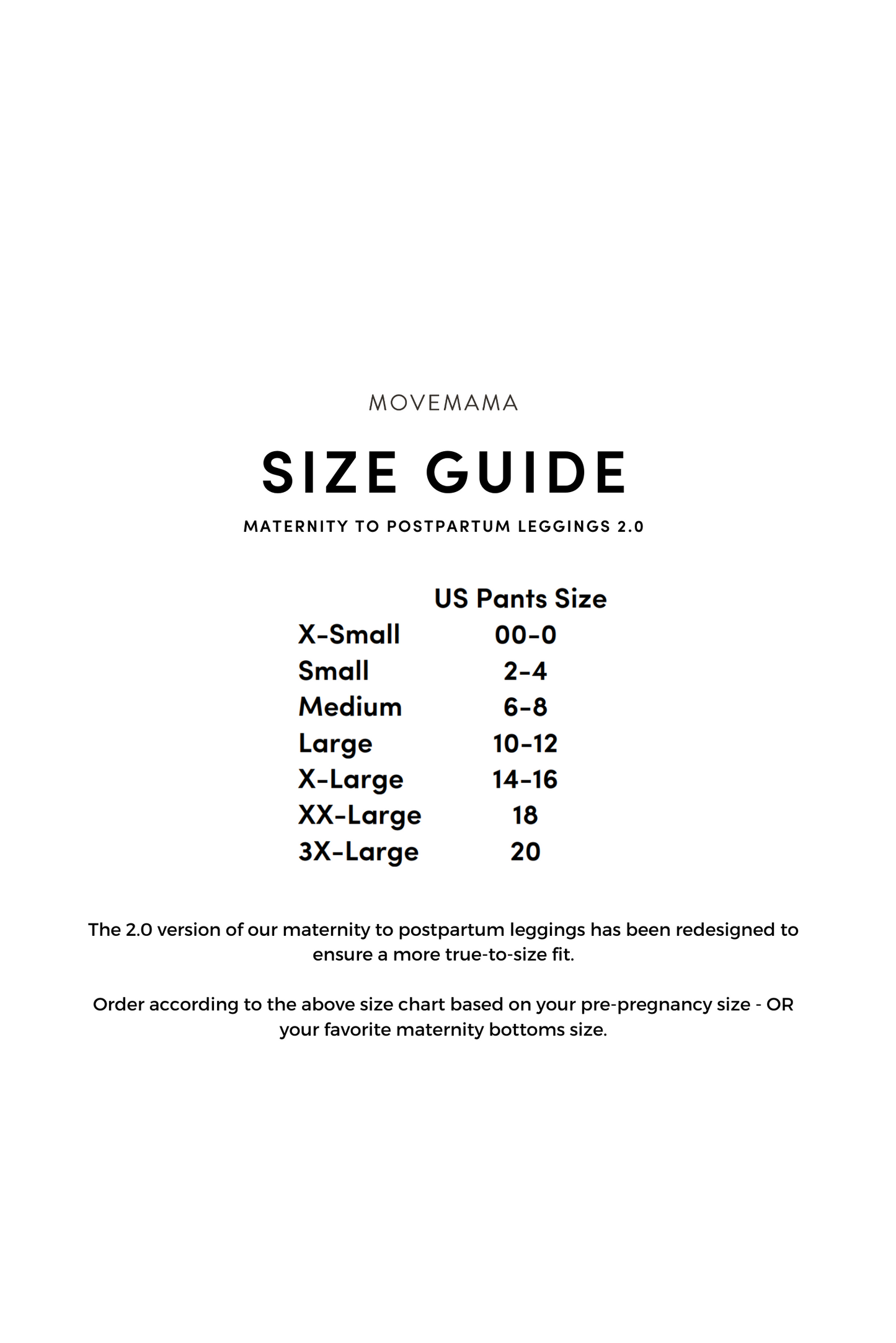 Movemama Maternity to Postpartum Active Leggings 2.0 - Compression Support for Pregnancy & Beyond