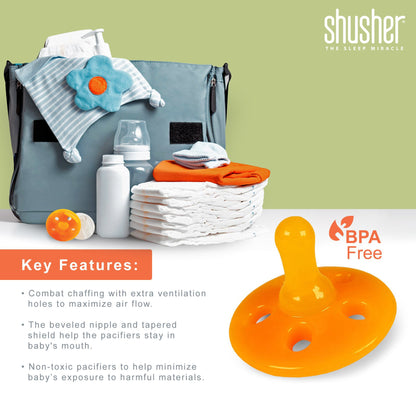 Shusher Baby Sloth Plush Sound Machine + 2 Shushie Pacifiers Bundle