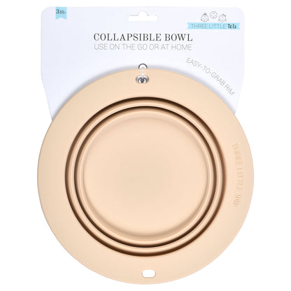 Three Little Tots Sugar Cookie Collapsible Bowl for Travel or Home