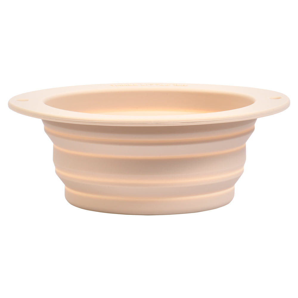 Three Little Tots Sugar Cookie Collapsible Bowl for Travel or Home