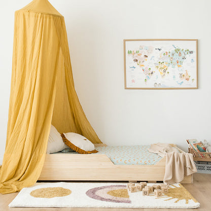 Nattiot Sunshine Rainbow Girl Rug