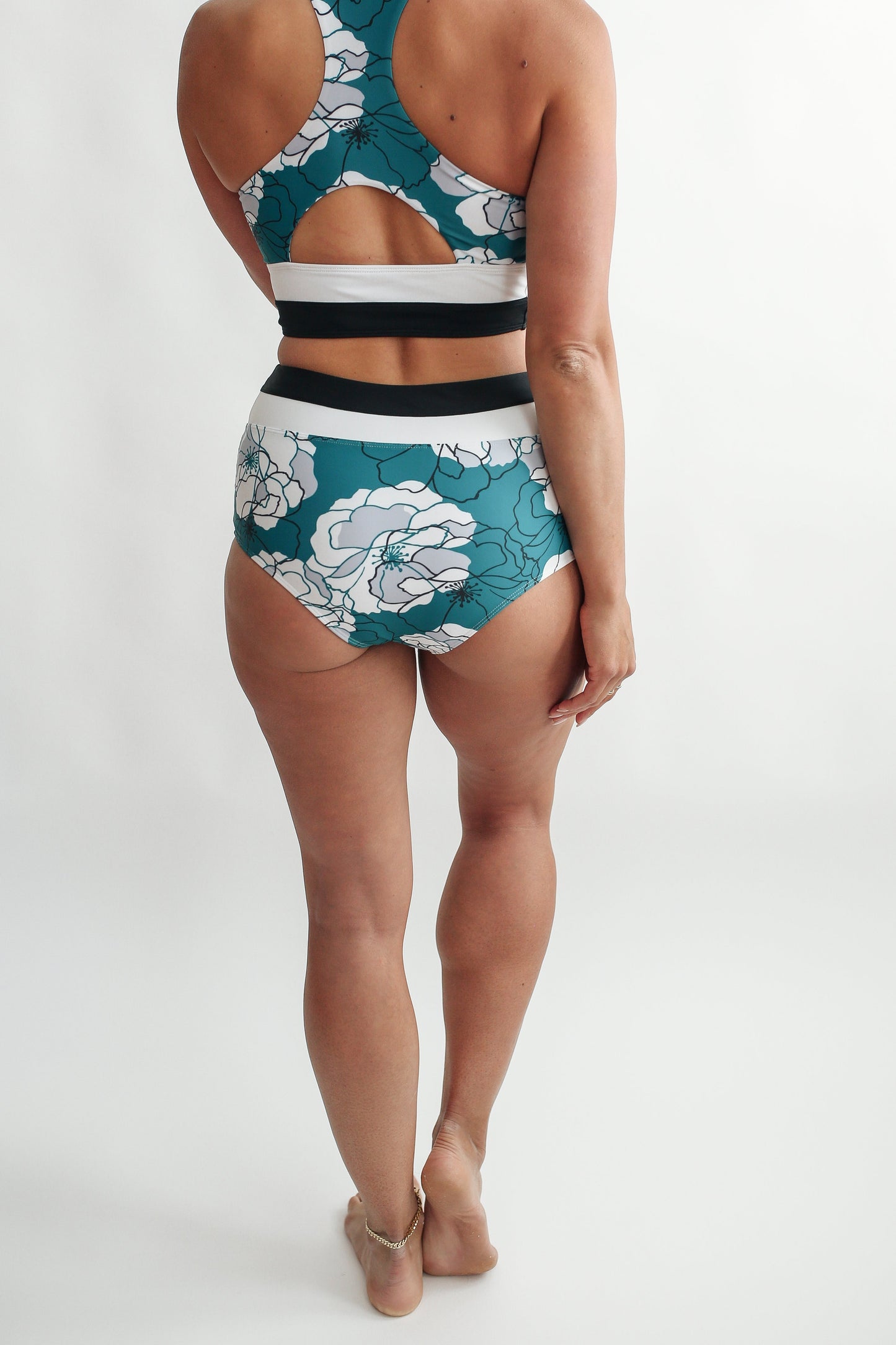 Movemama Moderate Coverage High Waist Bikini Bottoms
