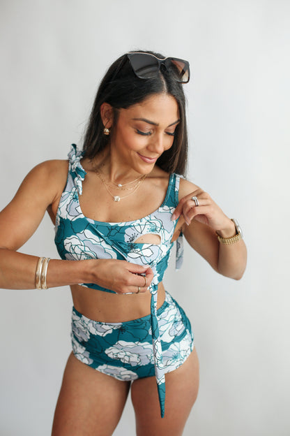 Movemama Tie Shoulder Breastfeeding Bikini Swimsuit Top