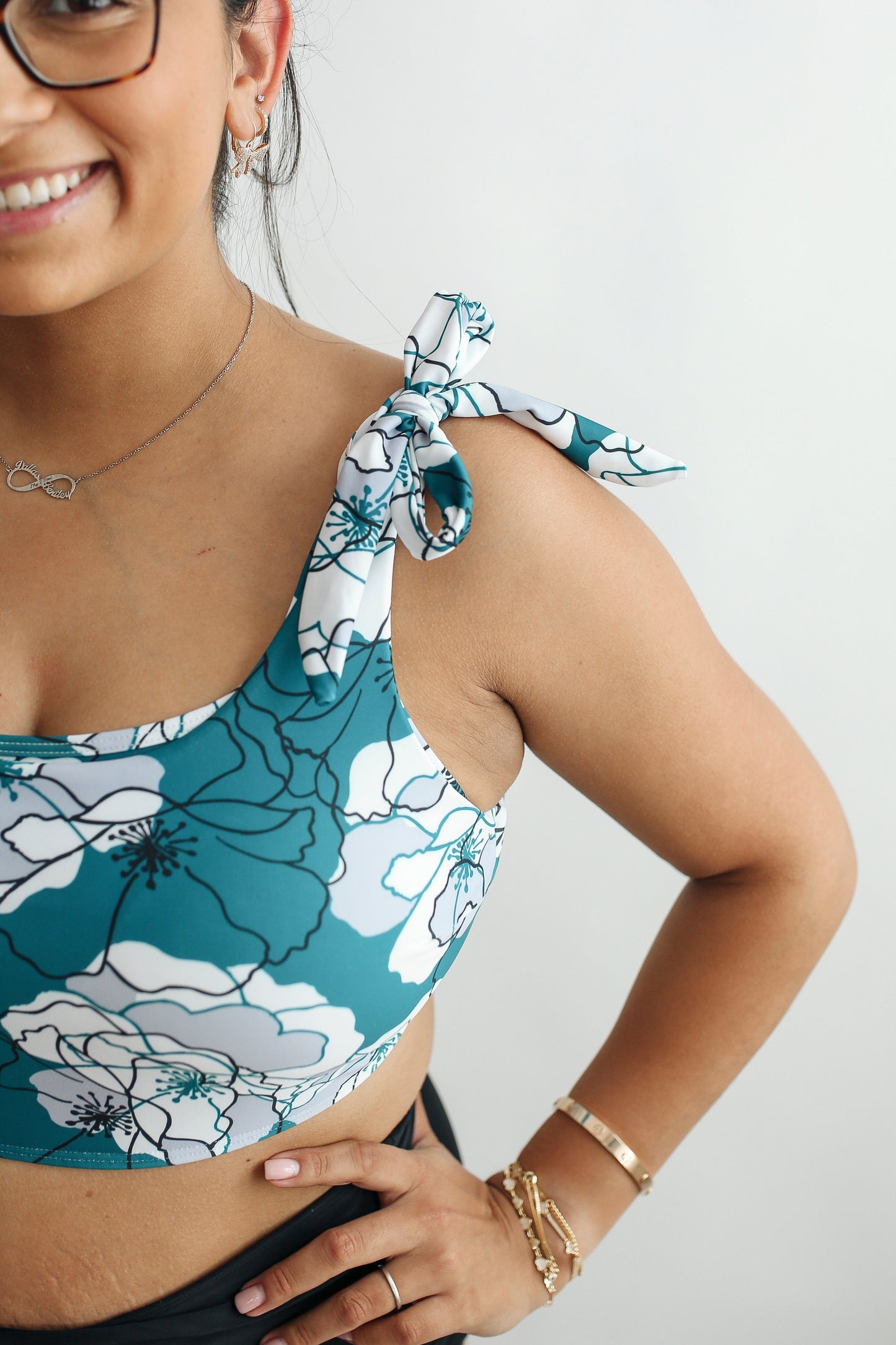 Movemama Tie Shoulder Breastfeeding Bikini Swimsuit Top