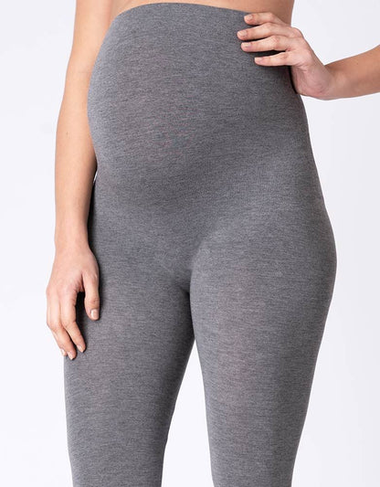 Grey Bamboo Maternity Leggings