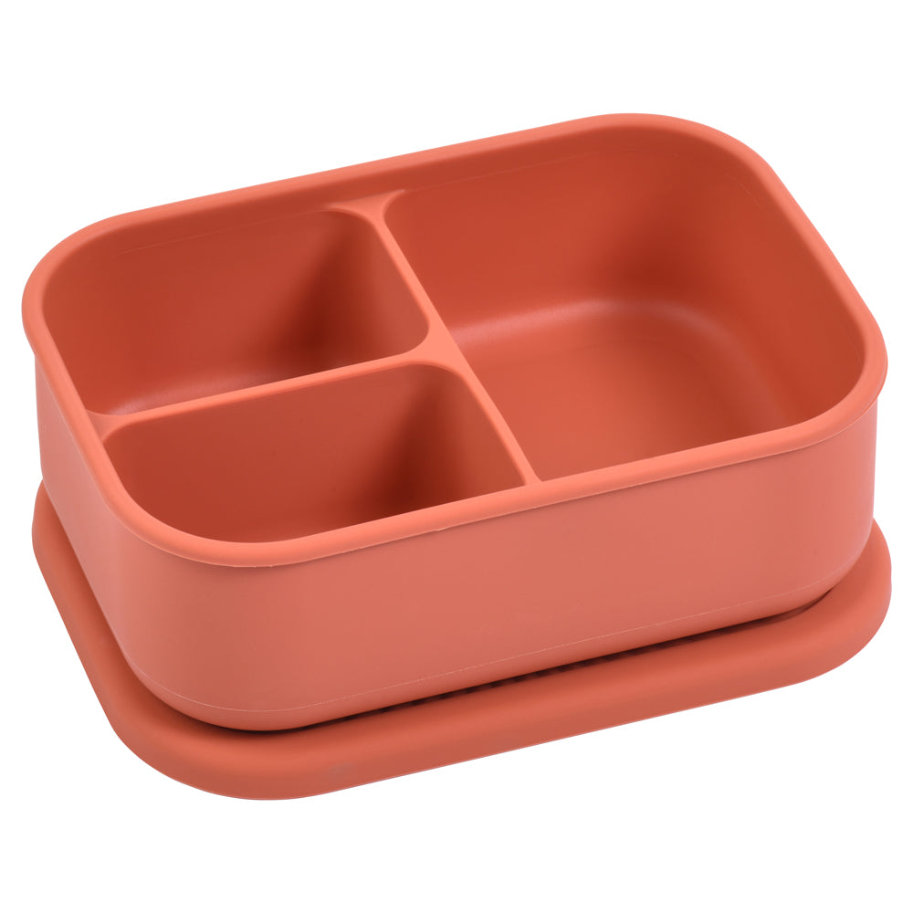 Three Little Tots Terracotta Silicone Bento Box