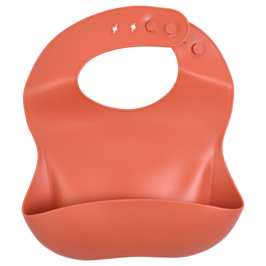 Three Little Tots Terracotta Silicone Bibs