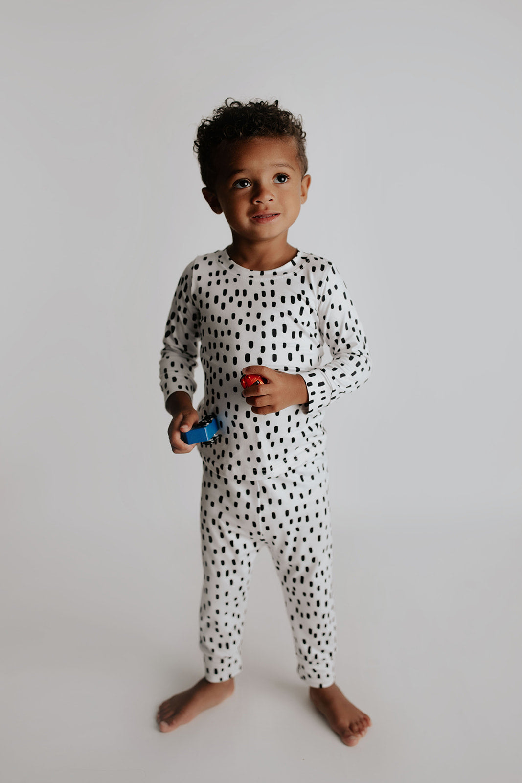 Three Little Tots Polka Dot Kids Pajamas