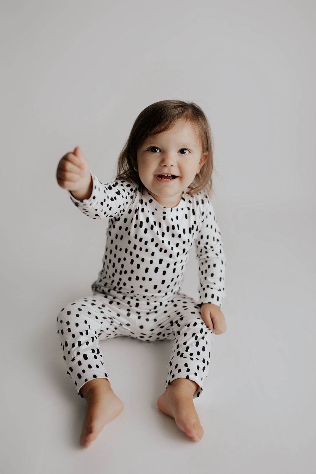 Three Little Tots Polka Dot Kids Pajamas