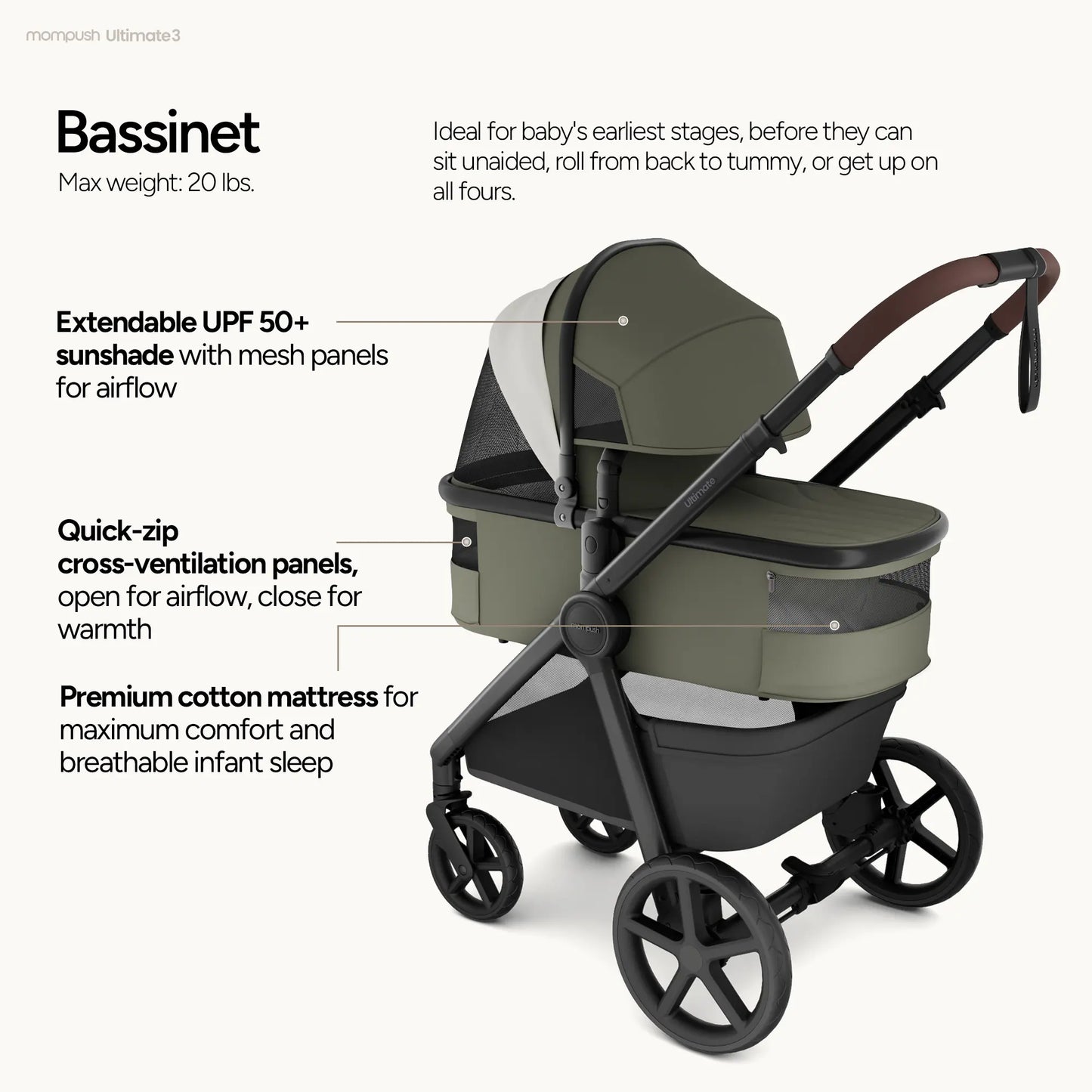 Mompush Ultimate 3 Stroller