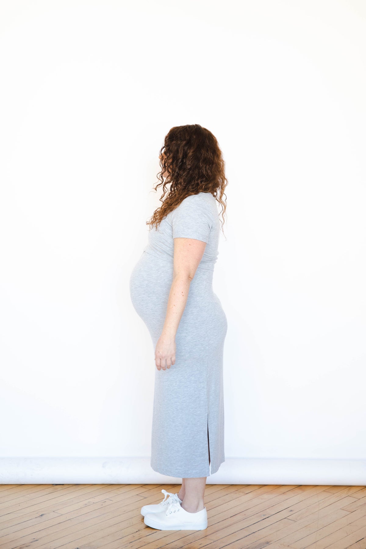 MLM Brand Everyday Breastfeeding Dress - Heather Gray