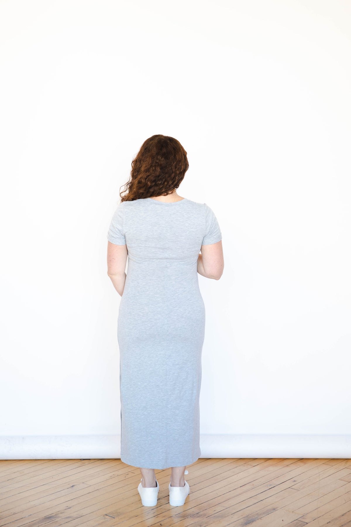 MLM Brand Everyday Breastfeeding Dress - Heather Gray