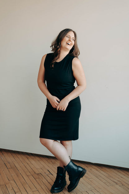 MLM Brand Little Breastfeeding Dress - Black