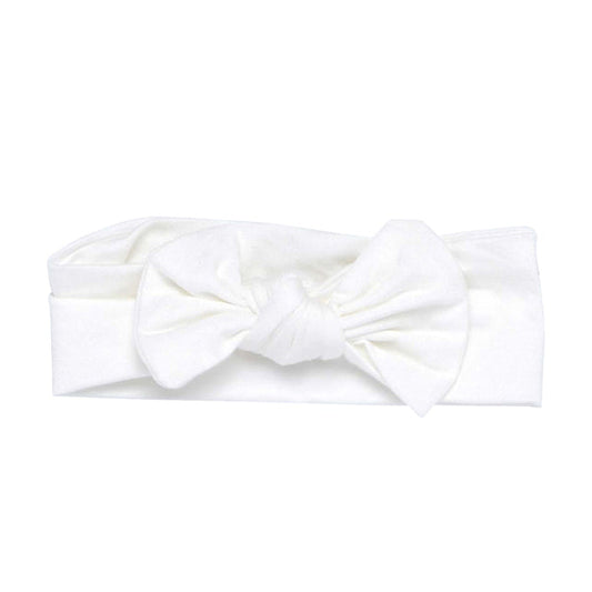Three Little Tots White Knotted Headband
