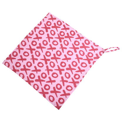 Three Little Tots Valentine's Day XOXO Bamboo Newborn Lovey Small Blanket