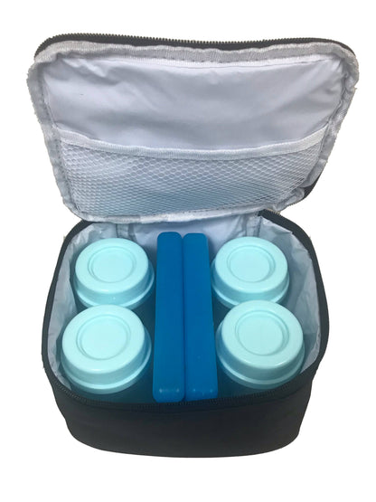 Zomee Packable Breast Milk Cooler and Storage Bottles