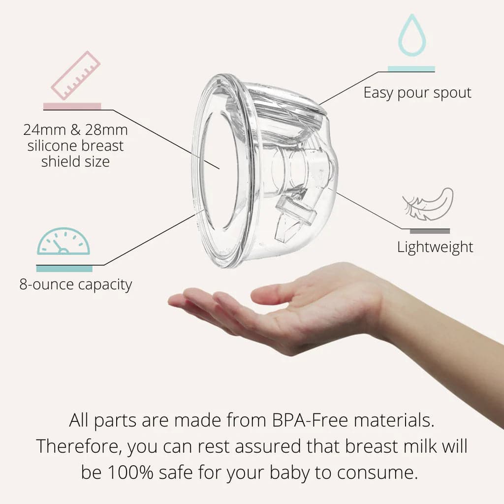 Zomee Z2 Pump & Hands-Free Collection Cups Bundle
